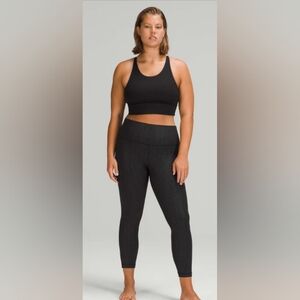 Lululemon Align High-Rise Pant 25" Aqueous Emboss Black